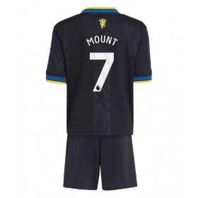 Dětské fotbalový komplet Manchester United Mason Mount #7 Tretí košile 2025-26 Krátkým Rukávem